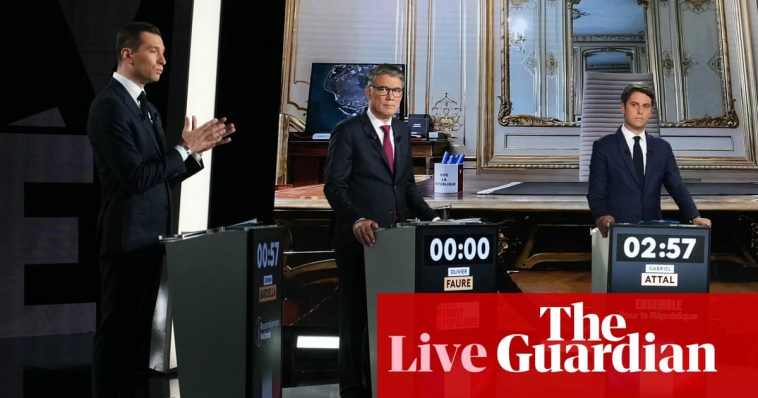 French PM and far-right leader clash in heated TV debate – Europe live