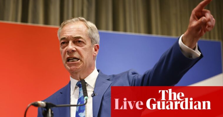 General election: Nigel Farage says aim should be ‘zero’ net migration – UK politics live