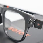 The Solos AirGo Vision glasses, with camera module.