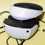 A photo of the PlayStation VR2 headset.