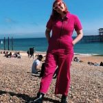 Journalist Eleanor Noyce on Brighton beach