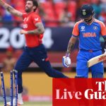 India v England: T20 Cricket World Cup semi-final interrupted by rain – live