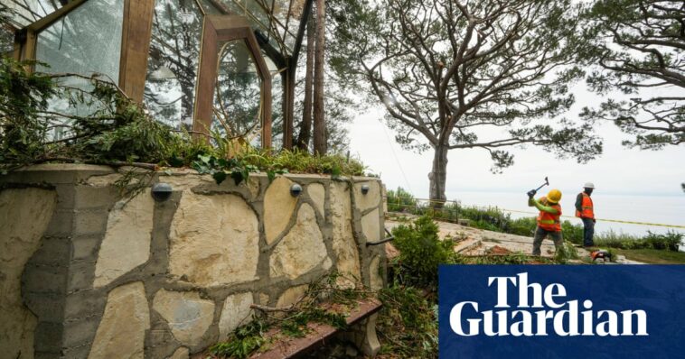 Landslides force dismantling of Frank Lloyd Wright Jr’s celebrated glass chapel: ‘It’s a crying shame’