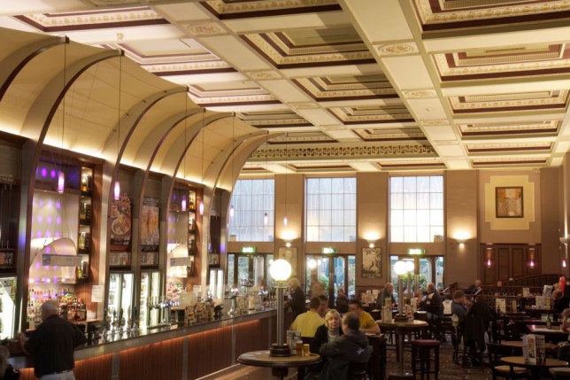 The interior of The Winter Gardens restaurant.