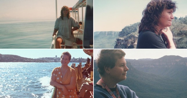 Deni Jessica recreated her parent’s holiday photos around Australia (Credits: Deni Jessica / SWNS)