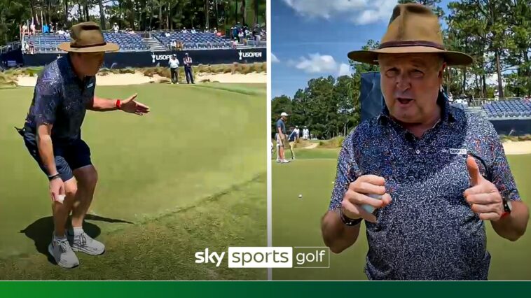 Strap yourself in if you like bogeys! | Wayne Riley demonstrates scary Pinehurst greens