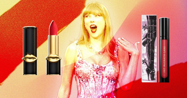 Taylor Swift wearing Pat McGrath lipstick in Elson