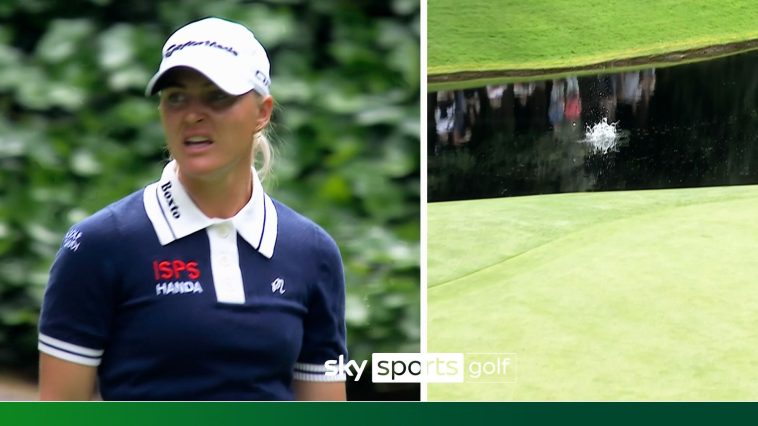 Triple bogey agony for Charley Hull | Tee shot lands SIXTY yards short on par-3