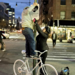 White bike installations pop up across New York as reminder of road safety