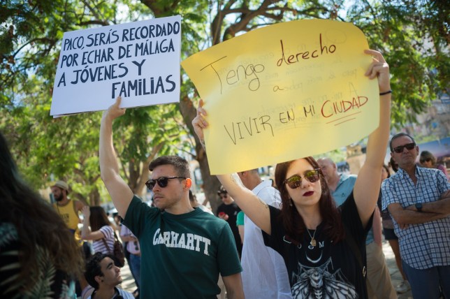 protests spain tourism overcrowding locals