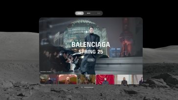 Balenciaga Launches Apple Vision Pro App