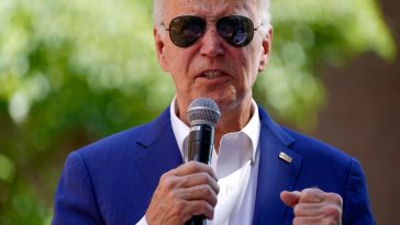 Biden tells Democrats he’s ‘committed’ to re-election bid, beating Trump