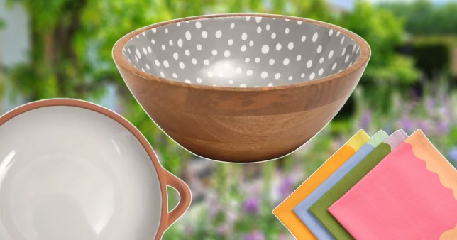 Image of items from Dunelm for alfresco dining