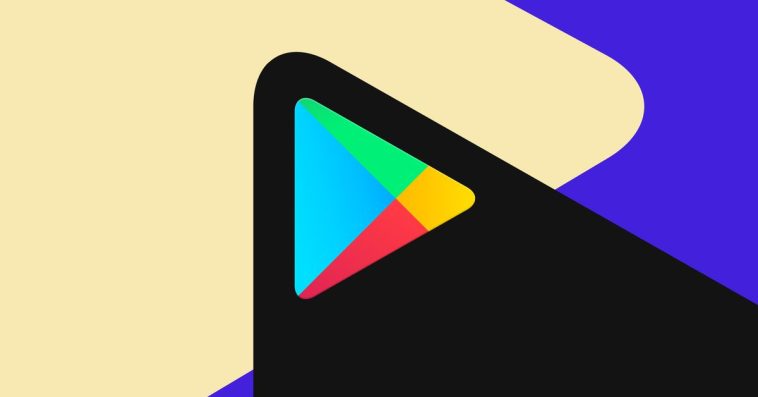 The Google Play logo against a colorful background.