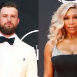 (L-R) Harrison Butker and Serena Williams split