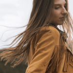 A fringed suede jacket from Stetson.