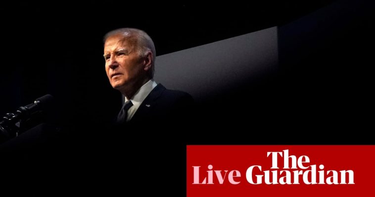 Joe Biden cancels campaign speech after testing positive for Covid – live