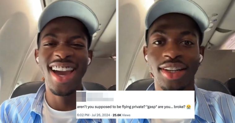 Lil Nas X Had A Strong Response After He Was Called "Broke" For Flying Commercial, And I Can't Say I Blame Him