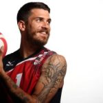 ANAHEIM, CA - MAY 24:  Matt Anderson of the USA men's indoor volleyball team poses for a portrait at the American Sports Center on May 24, 2016 in Anaheim, California.  (Photo by Sean M. Haffey/Getty Images)