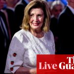 Nancy Pelosi says ‘it’s up to’ Biden whether to stay or go; Democratic senator first to publicly say president can’t win – live