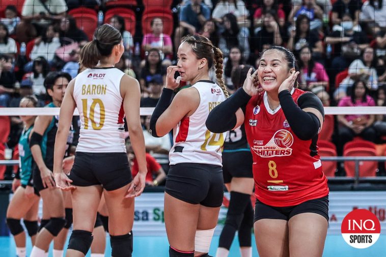 Kath Arado and the PLDT High Speed Hitters in the PVL Reinforced Conference.