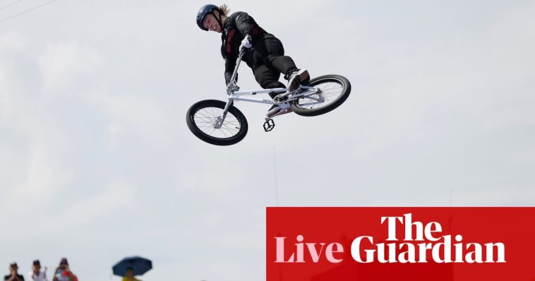 Paris 2024 Olympics day five: triathlon and rowing golds for GB and Reilly wins BMX silver – live