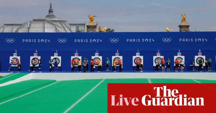 Paris 2024 Olympics: handball, archery, football and rugby sevens action – live