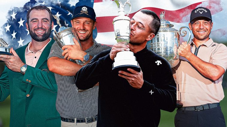 All four golf majors were won by Americans in 2024