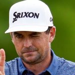 FILE - Keegan Bradley lines up a putt on the first hole during the third round of the PGA Championship golf tournament at the Valhalla Golf Club, Saturday, May 18, 2024, in Louisville, Ky. Bradley was selected as U.S. Ryder Cup captain for 2025, The PGA of America announced Monday, July 8, 2024. (AP Photo/Sue Ogrocki, File)