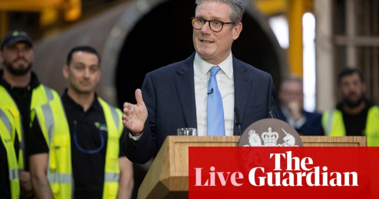 Starmer says Labour finding ‘more mess’ from Tories every day as he launches Great British Energy plan – UK politics live