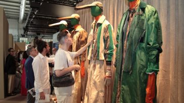 The scene at the 39th edition of the Milano Unica textile trade show in Milan.