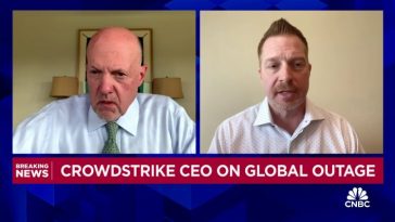 CrowdStrike CEO on global outage: Goal now is to make sure every customer is back up and running