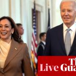 US election live updates: top Democrats back Kamala Harris as donations surge after Biden steps aside