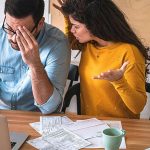 When bills become an issue, couples stop communicating