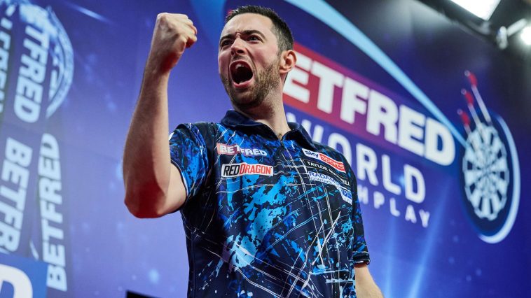 World Matchplay Darts: Luke Humphries defeats Dimitri Van den Bergh as James Wade plots remarkable story