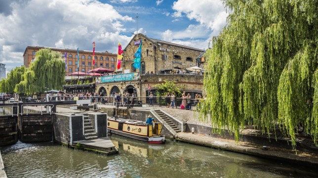 Camden Town is a district of north west London, England. Camden Lock Market is situated by the Regent's Canal on a site formerly occupied by warehouses and other premises associated with the canal, it features stalls selling crafts, books, new and second-hand clothing, jewellery etc...