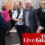 Australia politics live: police remove climate protesters from Parliament House; Cash says Gaza humanitarian visas should be paused ‘until peace is restored’