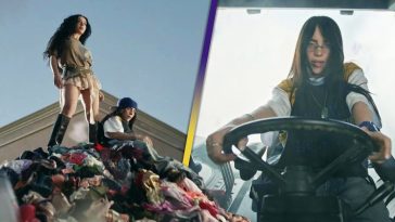 Billie Eilish and Charli XCX Party on a Pile of Panties for 'Guess' Remix