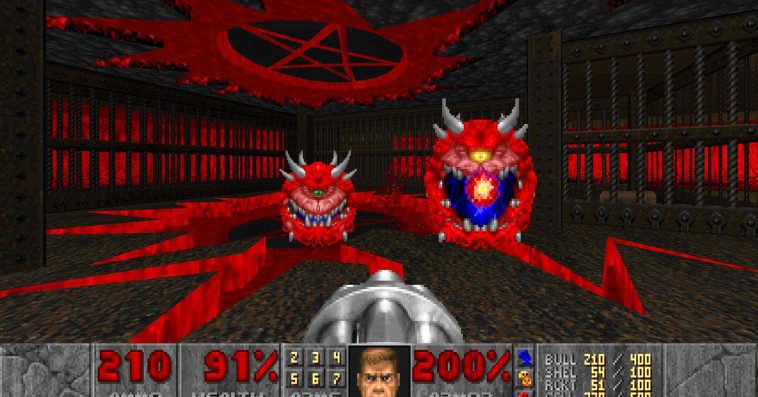 An image showing what’s included with Doom + Doom II.