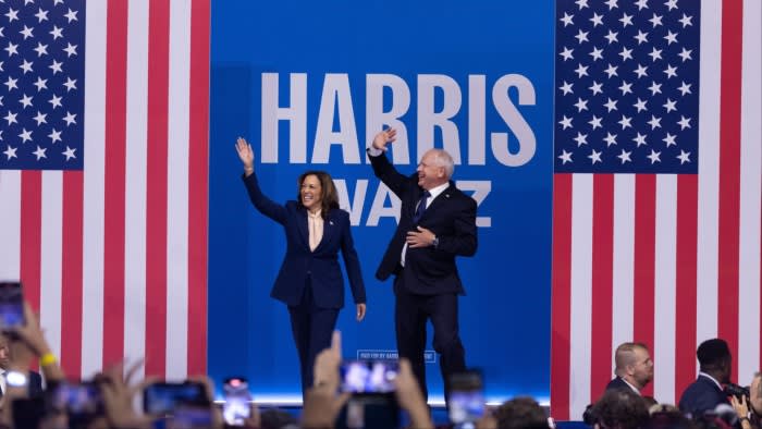 FirstFT: Harris presents Walz as champion of freedoms in first joint rally