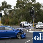 Four people including police officer injured after car crash and alleged stabbings in Sydney’s south