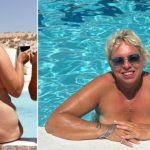 Karie pictured at her naturist resort, naked