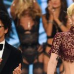 Bruno Mars and Lady Gaga walk the runway