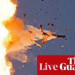 Israel launches strikes in Lebanon ‘to remove threats’ as Hezbollah fires hundreds of rockets in major escalation – live