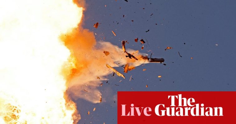 Israel launches strikes in Lebanon ‘to remove threats’ as Hezbollah fires hundreds of rockets in major escalation – live