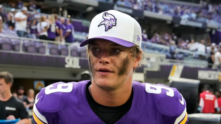 JJ McCarthy: Minnesota Vikings quarterback to miss rookie season after tearing meniscus in his right knee in preseason