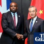 Lammy plans China visit for September to kick-start high-level engagement