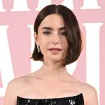 Lily Collins Wore A Black Dress That Is So Interesting The Longer You Look At it