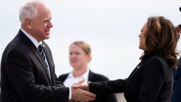 Governor Tim Walz and Vice President Kamala Harris