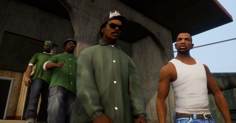 A screenshot from Grand Theft Auto: San Andreas – The Definitive Edition.